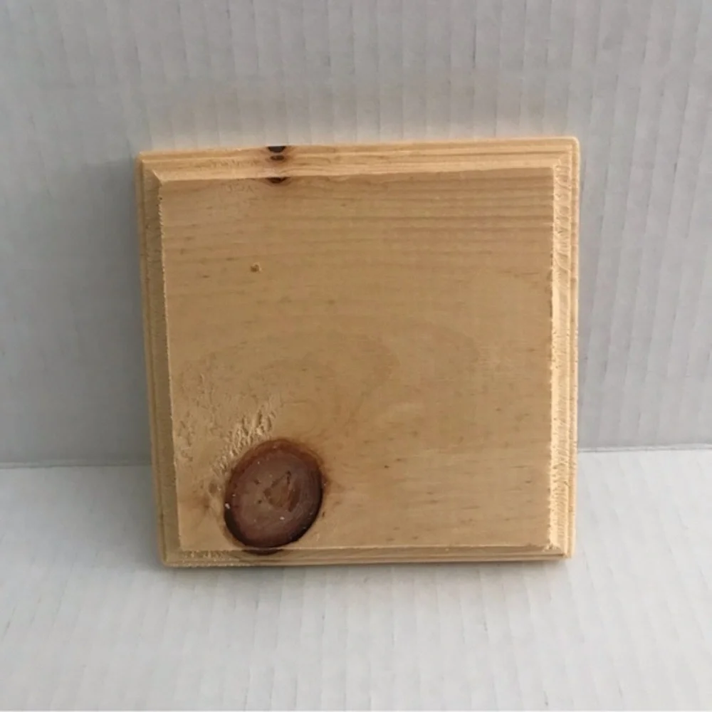 NWT‎ Craft Wood  4 Piece Plaques - Picture 5 of 10